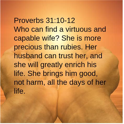 What Proverbs says about a wife?