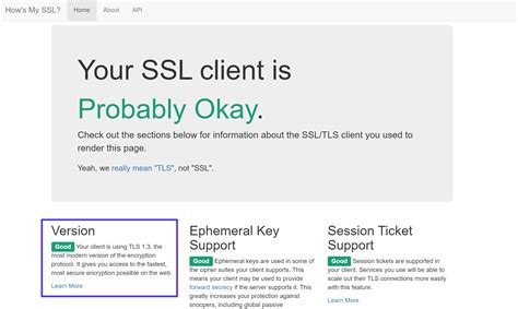 What SSL version am i using?