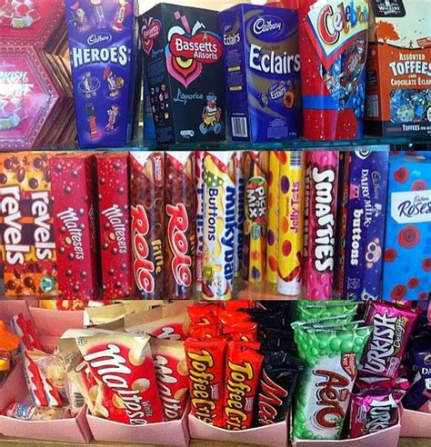 What UK sweets are not available in the USA?
