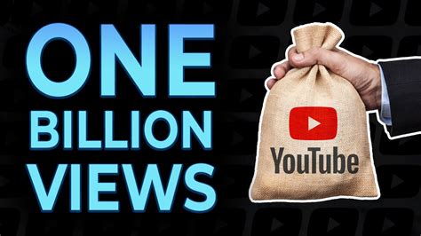 What YouTube pays for $1 billion views?