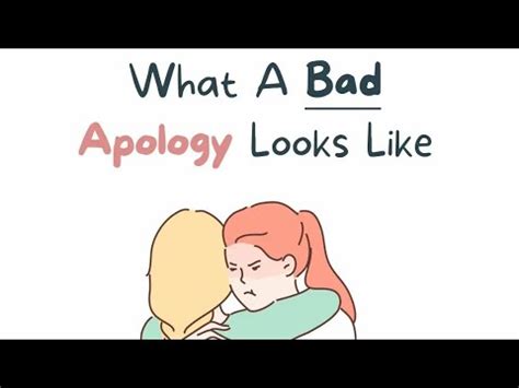 What a bad apology looks like?