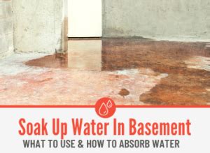 What absorbs moisture in basement?