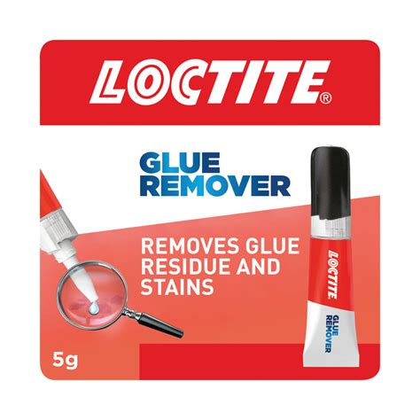 What acid removes glue?