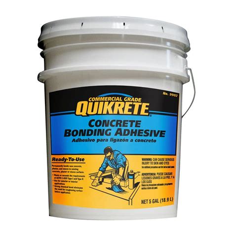 What adhesive will bond stone to concrete?