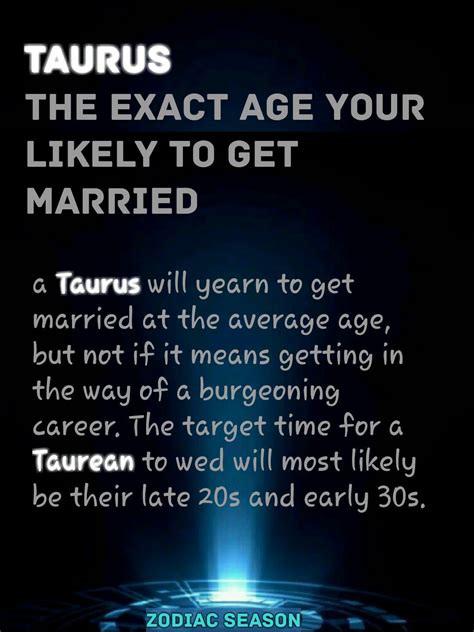 What age will Taurus find love?