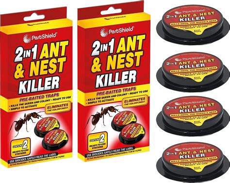 What ant bait takes back to their nest?