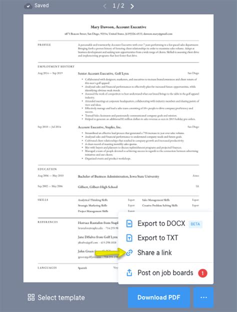 What app can I use for resume?