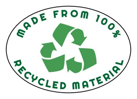 What are 100% recyclable materials?