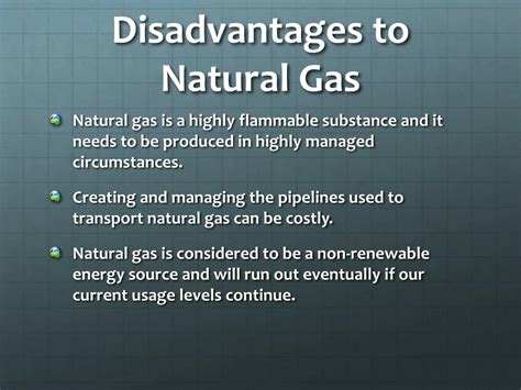 What are 2 disadvantages of gas?