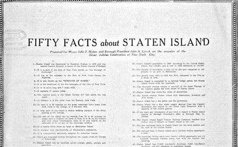 What are 2 important facts about Staten Island?