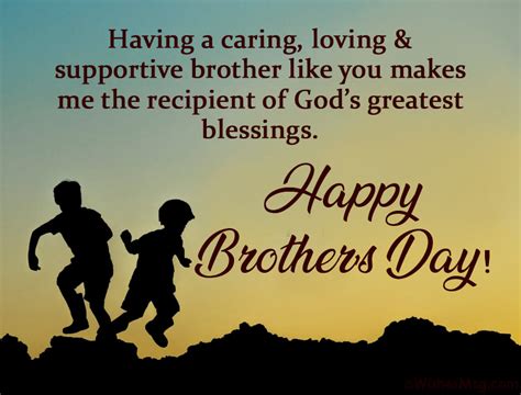 What are 2 lines for Brothers Day?