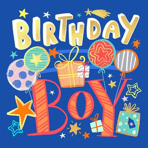 What are 2 lines on Happy birthday to a boy?