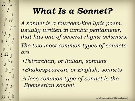 What are 2 types of sonnets?