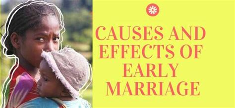 What are 3 effects of early marriage?