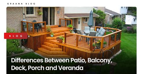 What are 3 key differences between a patio and a deck?