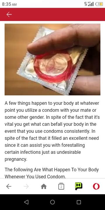 What are 3 side effects of using condoms?