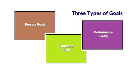 What are 3 types of goals?