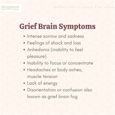 What are 3 ways grief affects your brain?