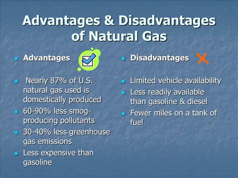 What are 4 advantages of gas?