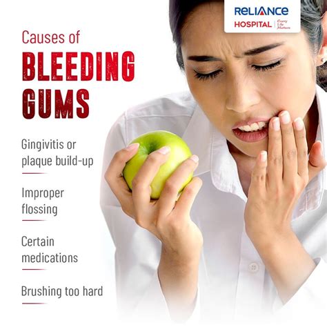 What are 4 causes of gum bleeding?