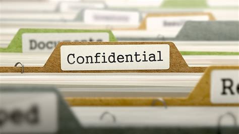 What are 4 examples of confidential information?