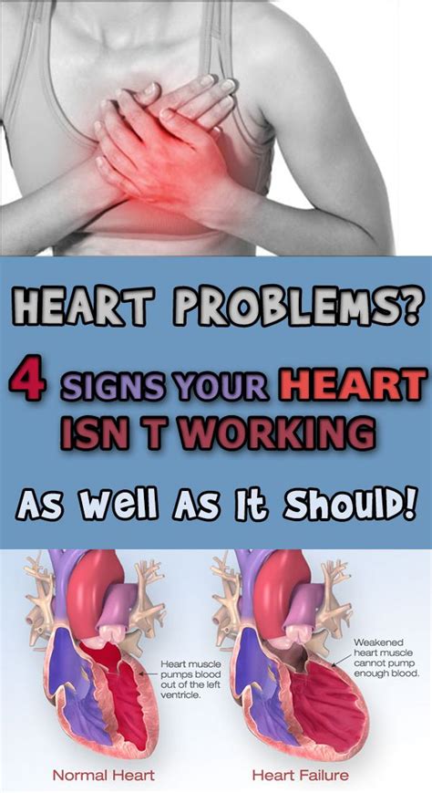 What are 4 signs your heart is in trouble?
