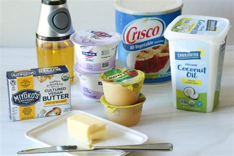 What are 4 types of butter substitutes?