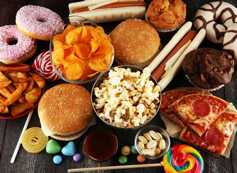 What are 4 unhealthy foods?