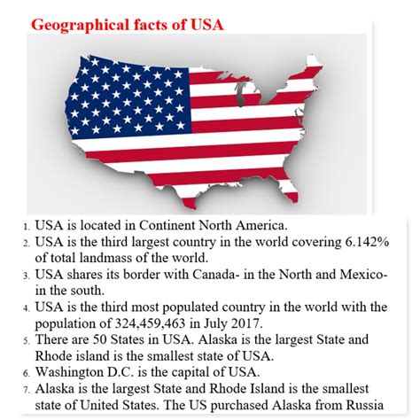 What are 5 facts about America?