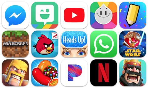 What are 5 most popular game apps?
