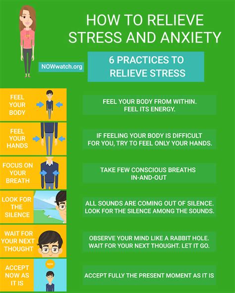 What are 5 ways to relieve stress?