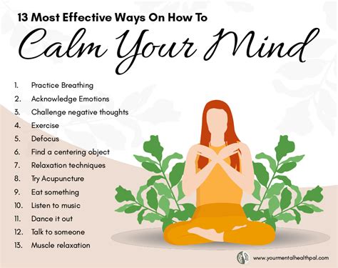 What are 5 ways to stay calm?