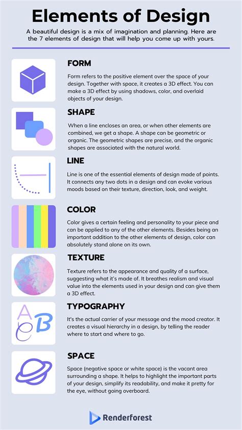 What are 7 design elements?