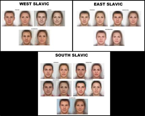 What are European facial features?