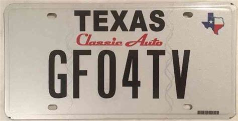 What are Texas classic plates?