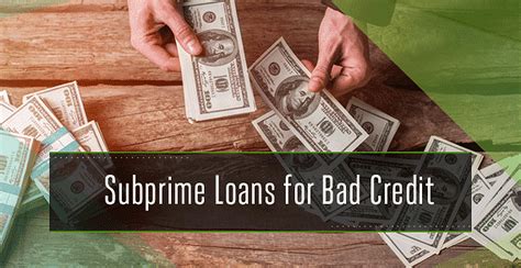 What are bad things that come with subprime loans?