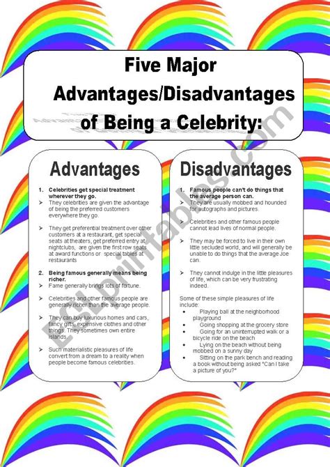 What are disadvantages of being famous?
