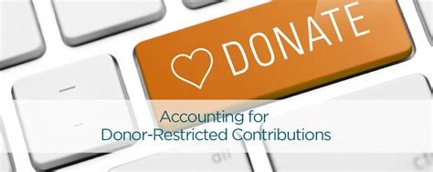 What are donors restrictions?