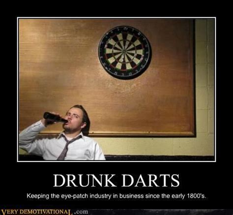 What are drunk darts?