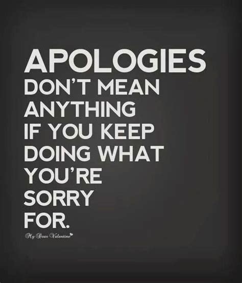 What are empty apologies?