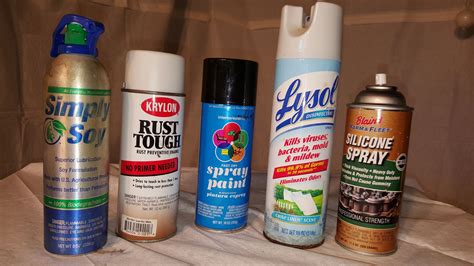 What are examples of aerosols products?