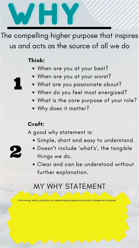 What are examples of my why?