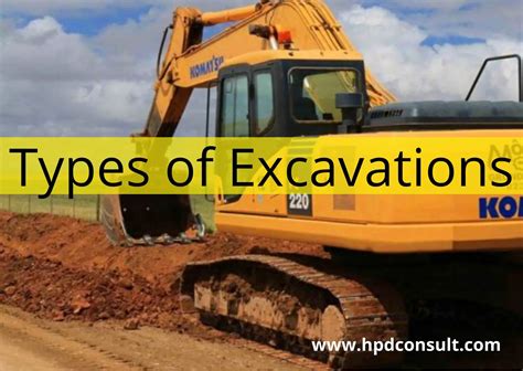 What are excavation types?