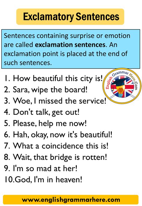 What are exclamatory sentences?