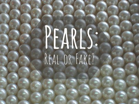 What are fake pearls called?