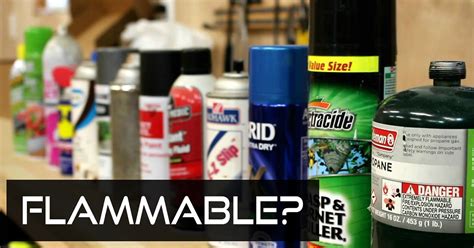 What are flammable sprays?