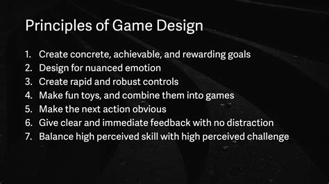 What are game principles?