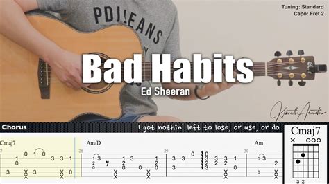What are guitar bad habits?