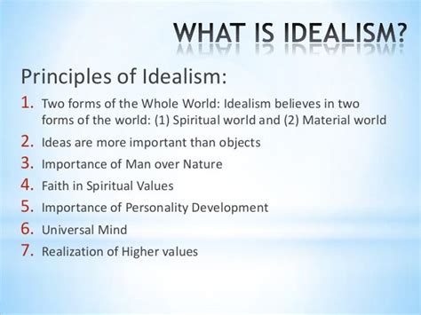 What are ideals in philosophy?