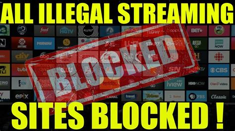 What are illegal streaming sites?